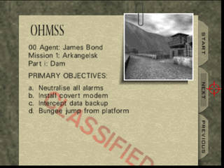 GoldenEye 007 sur Nintendo 64 - 00 Agent Mission 1 : Arkangelsk - part i : Dam