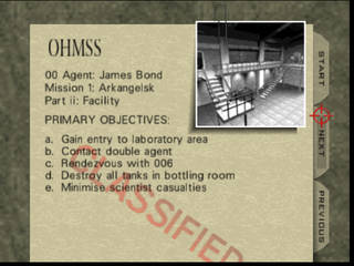 Facility - チートコード : 00 Agent - 2:05 - Invincibility