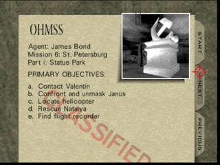 GoldenEye 007 на Nintendo 64 -  Миссия 6: St. Petersburg - часть i: Statue Park