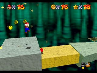 Super Mario 64 sur N64 - Le premier monde de Bowser - Bowser des ténèbres