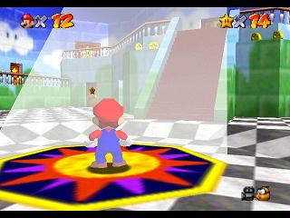Super Mario 64 sur N64 - La casquette rouge (ailée) Super Mario 64 sur N64 - La casquette rouge (ailée)