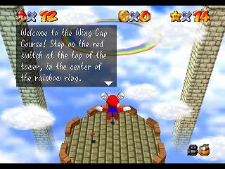 Super Mario 64 sur N64 - La casquette rouge (ailée) Super Mario 64 sur N64 - La casquette rouge (ailée)