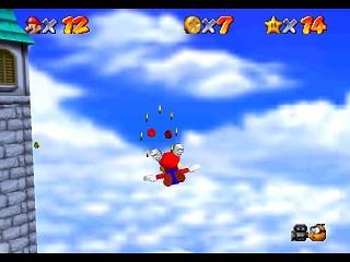 Super Mario 64 sur N64 - La casquette rouge (ailée) Super Mario 64 sur N64 - La casquette rouge (ailée)