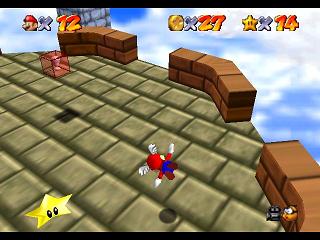 Super Mario 64 sur N64 - La casquette rouge (ailée) Super Mario 64 sur N64 - La casquette rouge (ailée)