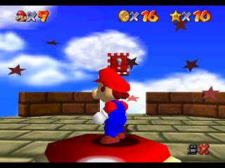 Super Mario 64 sur N64 - La casquette rouge (ailée) Super Mario 64 sur N64 - La casquette rouge (ailée)