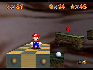 Super Mario 64 sur N64 - Niveau 6 : Grüne Giftgrotte - Pièces et généralités Super Mario 64 sur N64 - Niveau 6 : Grüne Giftgrotte - Pièces et généralités