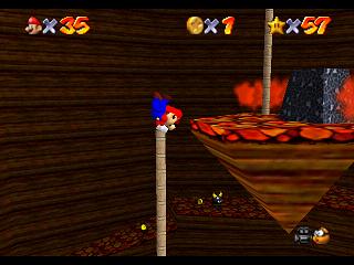 Super Mario 64 (n64 mini, Switch et DS) - - Ascenseur dans le volcan Super Mario 64 (n64 mini, Switch et DS) - - Ascenseur dans le volcan