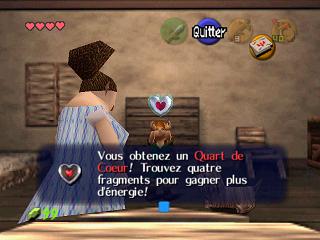 Zelda Ocarina Of Time : قطع القلب (1/4 قلوب)
