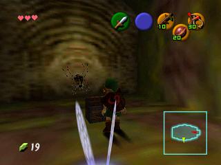 Zelda Ocarina Of Time : Les skulltulas d'or des temples (donjons)