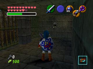 Zelda Ocarina Of Time : Les skulltulas d'or des temples (donjons)