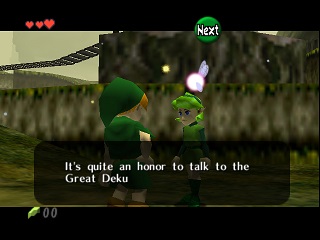 ساريا Zelda Ocarina Of Time Master Quest على N64 : غابة كوكيري: استيقاظ لينك