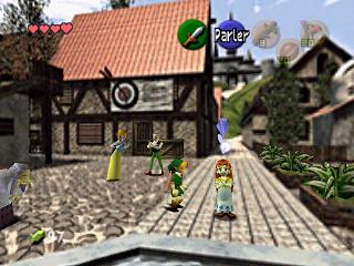 Primo incontro con la bella Malon. Zelda Ocarina Of Time su N64 : La piana di Hyrule