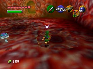Zelda Ocarina Of Time sur N64 : Le ventre de Jabu Jabu