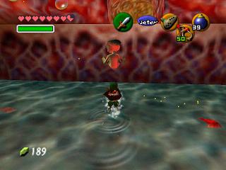 Zelda Ocarina Of Time sur N64 : Le ventre de Jabu Jabu