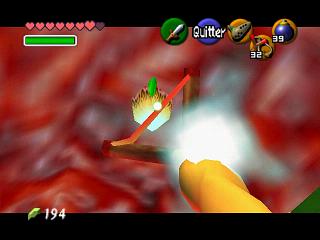 Zelda Ocarina Of Time sur N64 : Le ventre de Jabu Jabu