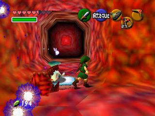 Zelda Ocarina Of Time sur N64 : Le ventre de Jabu Jabu