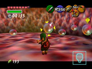 Zelda Ocarina Of Time sur N64 : Le ventre de Jabu Jabu