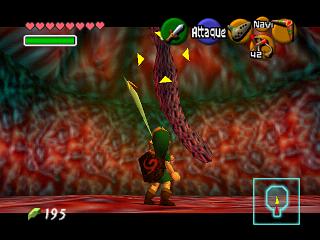 Zelda Ocarina Of Time sur N64 : Le ventre de Jabu Jabu