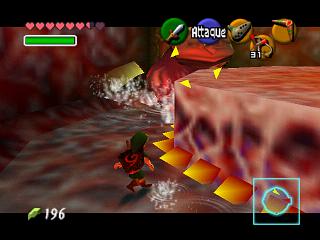 Zelda Ocarina Of Time sur N64 : Le ventre de Jabu Jabu