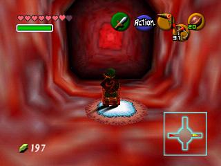 Zelda Ocarina Of Time sur N64 : Le ventre de Jabu Jabu