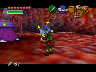 Zelda Ocarina Of Time sur N64 : Le ventre de Jabu Jabu