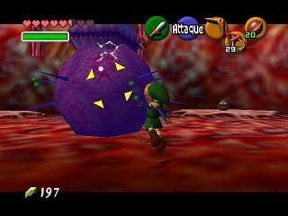 Zelda Ocarina Of Time sur N64 : Le ventre de Jabu Jabu