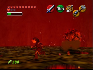 Zelda Ocarina Of Time Master Quest N64版 : 火之神殿