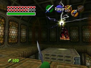 Zelda Ocarina Of Time on N64 : The final battle: Link vs Ganondorf Zelda Ocarina Of Time on N64 : The final battle: Link vs Ganondorf