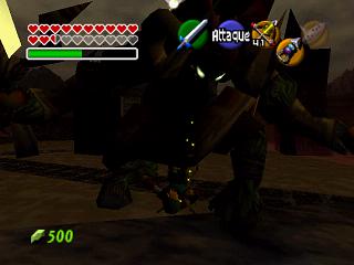 Zelda Ocarina Of Time on N64 : The final battle: Link vs Ganondorf Zelda Ocarina Of Time on N64 : The final battle: Link vs Ganondorf