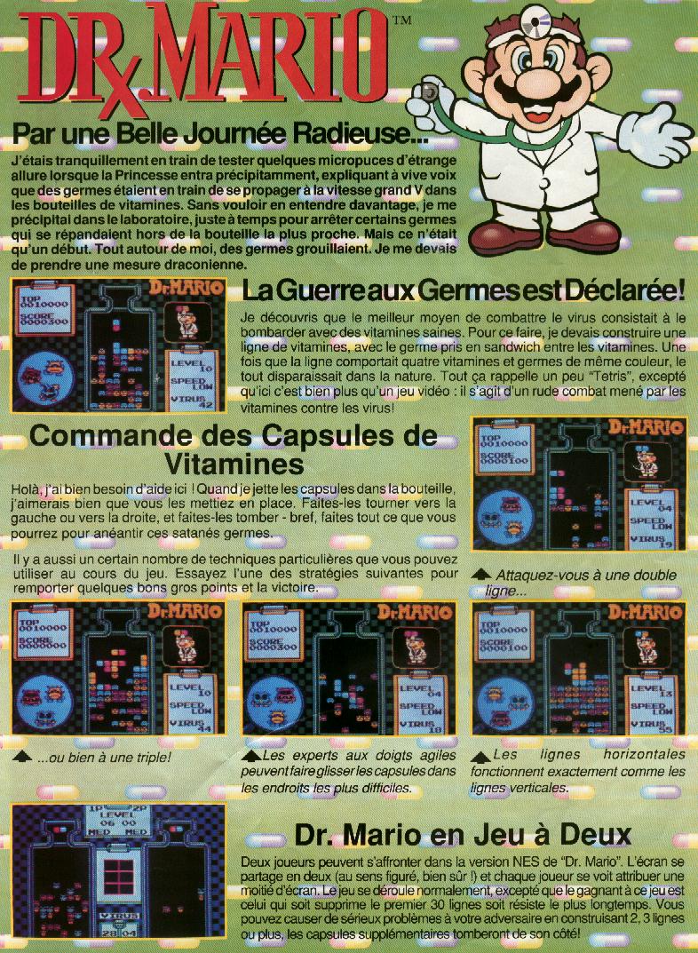Dr Mario sur nes : Trucs et astuces