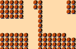 The legend of Zelda - Plan (carte) du monde extérieur (Overworld) de la Quête 2