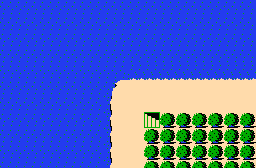 The legend of Zelda - Plan (carte) du monde extérieur (Overworld) de la Quête 2