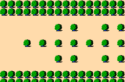 The legend of Zelda - Plan (carte) du monde extérieur (Overworld) de la Quête 2