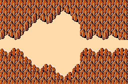 The legend of Zelda - Plan (carte) du monde extérieur (Overworld) de la Quête 2