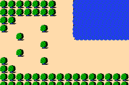 The legend of Zelda - Plan (carte) du monde extérieur (Overworld) de la Quête 2