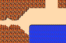 The legend of Zelda - Plan (carte) du monde extérieur (Overworld) de la Quête 2