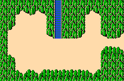 The legend of Zelda - Plan (carte) du monde extérieur (Overworld) de la Quête 2