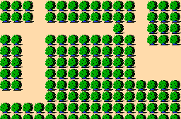 The legend of Zelda - Plan (carte) du monde extérieur (Overworld) de la Quête 2