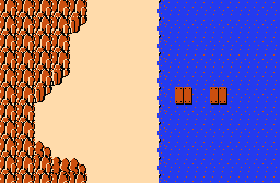 The legend of Zelda - Plan (carte) du monde extérieur (Overworld) de la Quête 2