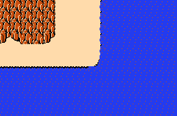 The legend of Zelda - Plan (carte) du monde extérieur (Overworld) de la Quête 2