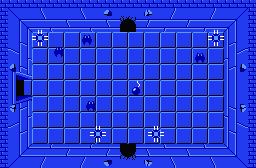 The legend of Zelda - Plan (carte) du niveau 2 de la quête 1 : La lune (Zelda I Nes mini)