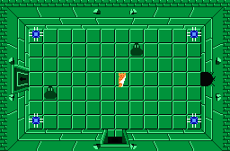The legend of Zelda - Plan (carte) du niveau 3 de la quête 1 : Le Manji (Zelda I Nes mini)