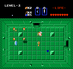 Zelda 1 - Solution du donjon 3 de la quête 1 : Le Manji (Zelda I Nes mini)