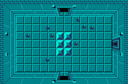 The legend of Zelda - Plan (carte) du niveau 1 de la quête 2 : Le E (Zelda I Nes mini)