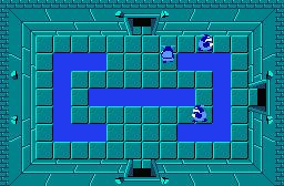 The legend of Zelda - Plan (carte) du niveau 1 de la quête 2 : Le E (Zelda I Nes mini)