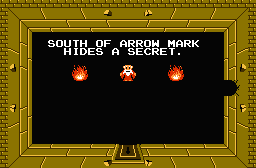 The legend of Zelda - Plan (carte) du niveau 6 de la quête 2 : Le Chapeau (Zelda I Nes mini)