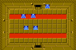 The legend of Zelda - Plan (carte) du niveau 6 de la quête 2 : Le Chapeau (Zelda I Nes mini)