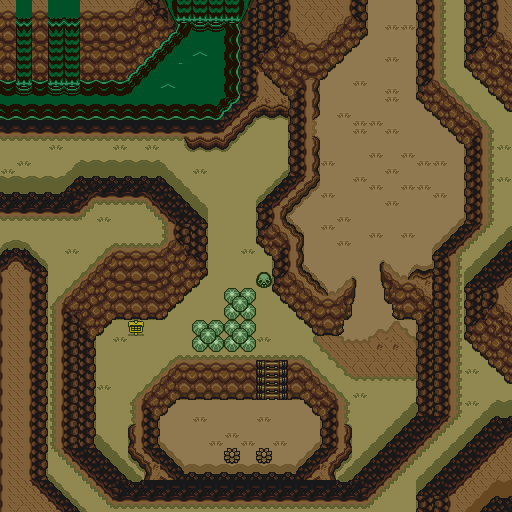 Zelda 3 ALTTP Super Nes : Carte du monde de lumière de Zelda III A Link To The Past sur Snes Mini et Game Boy Advance