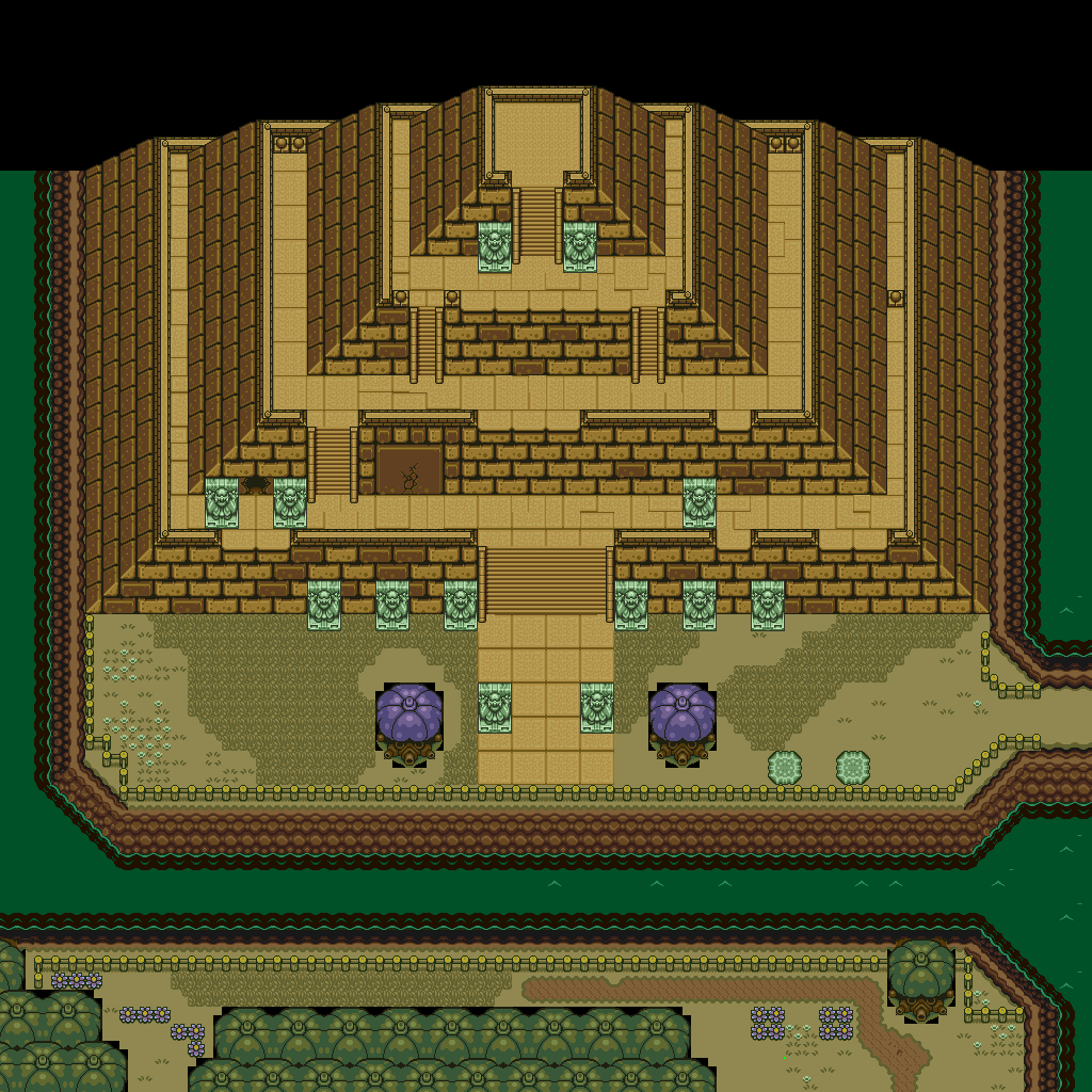 Zelda 3 ALTTP Super Nes : Carte du monde de lumière de Zelda III A Link To The Past sur Snes Mini et Game Boy Advance