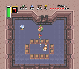 Link ha imparato l'uso del boomerang dagli aborigeni Soluce de Zelda 3 a Link to the Past sur Super Nes : Torre di Hera (3° pendaglio) (gba, Snes, super nintendo)